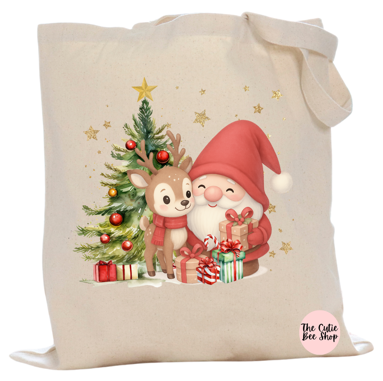 Christmas Gnome & Friend Tote Bag