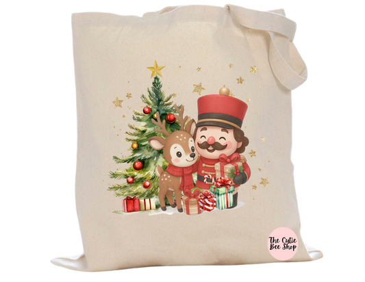 Christmas Nutcracker & Friend Tote Bag